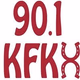 90.1 The X - KFKX logo
